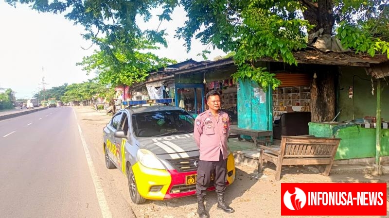 Ciptakan Situasi Kamtibmas Kondusif Polsek Kotabaru Menggelar Patroli Rutin di Jalur Pantura