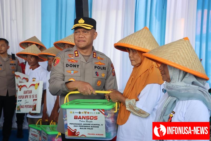 Polres Subang Dukung Ketahanan Pangan Nasional, Kapolda Jabar Resmikan Gudang Logistik dan Lakukan Penanaman Jagung Serentak Kuartal IV