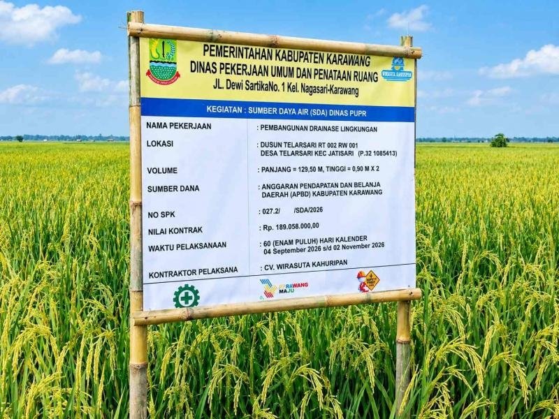Bantah Tudingan Main Curang, Warga dan Kontraktor Pastikan Pembangunan Drainase Telarsari Berjalan Sesuai Aturan