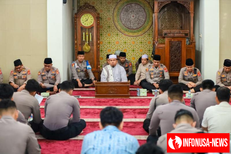 Personel Polres Karawang Gelar Kegiatan Binrohtal untuk Tingkatkan Keimanan dan Ketakwaan