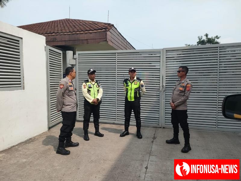 Dalam Rangka Harkamtibmas Patroli Polsek Kotabaru Sambangi Perusahaan Himbau Security