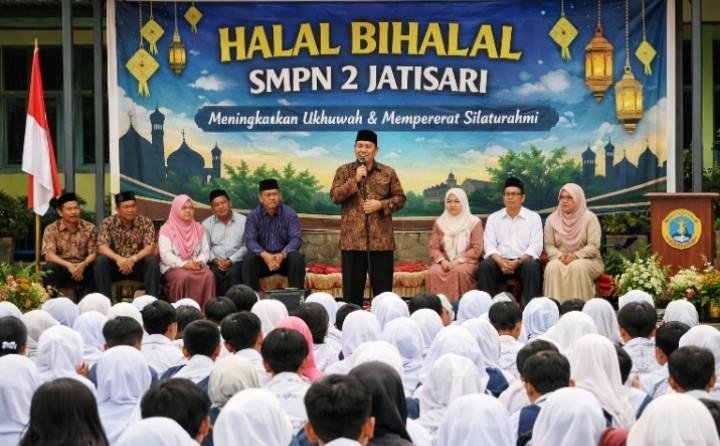 Awali Aktivitas, SMP Negeri 2 Jatisari Gelar Halal Bihalal Penuh Makna