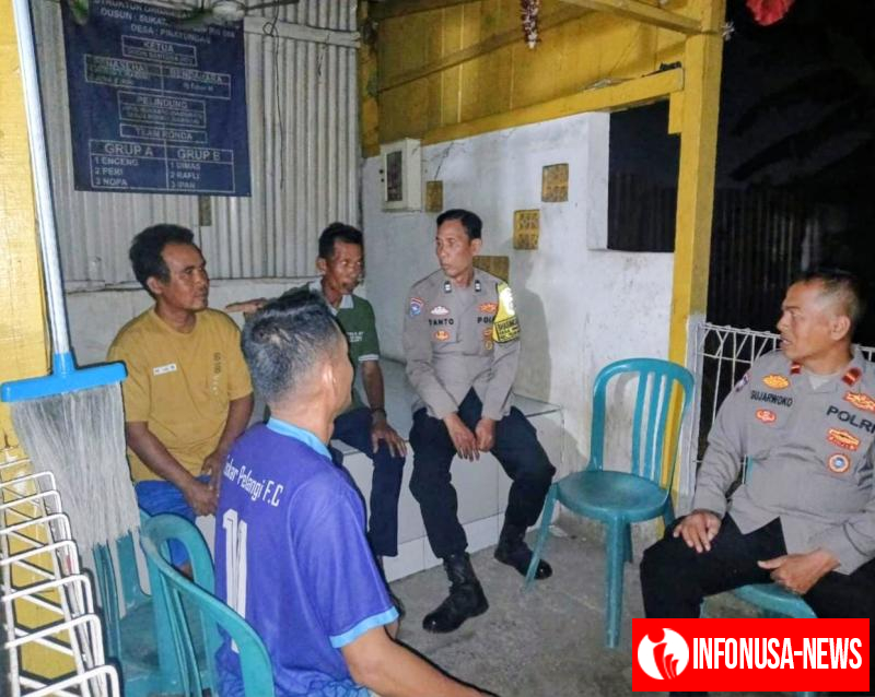 Polisi Sambangi Masyarakat, Lakukan Ngawangkong Bareng di Pos Ronda