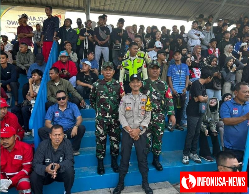 Sinergitas Personel TNI-Polri, Pam Sepak Bola 23rd KIIC Sport Turnament 2025
