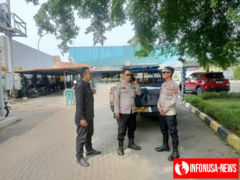 Upaya Jaga Kamtibmas Patroli Polsek Kotabaru Sambangi Super Market Berdialogis Dengan Security