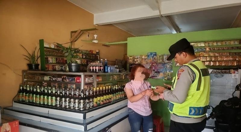 Polsek Pangkalan Laksanakan Operasi Cipkon Pekat Guna Antisipasi Gangguan Kamtibmas Miras