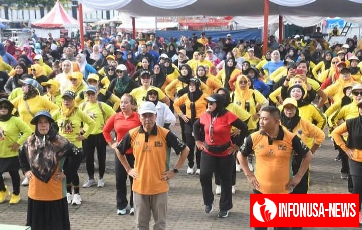 Ribuan Masyarakat Antusias, Sambut Meriah CFD, Senam Gurilapss & Jalan Santai di Hari Jadi Kabupaten Sukabumi ke-155
