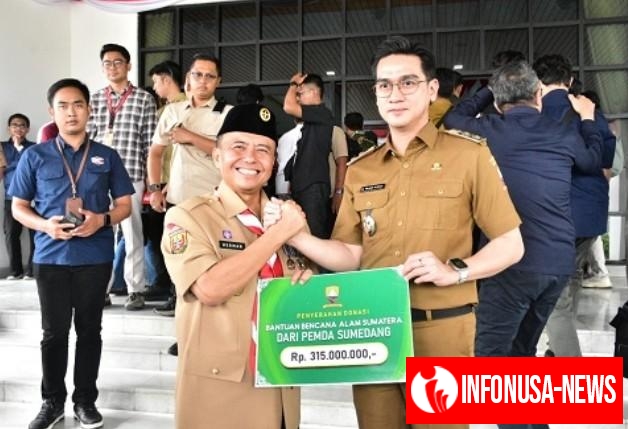 Pemerintah Kabupaten Sumedang Serahkan Bantuan Kemanusiaan  Rp 315 Juta untuk Korban Bencana Alam di Sumatera