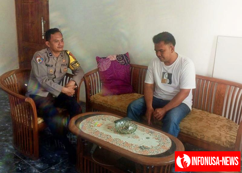 Jalin Tali Silaturahmi, Bhabinkamtibmas Laksanakan Sambang dengan Tokoh Masyarakat Desa Binaan