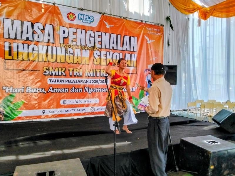 MPLS SMK Tri Mitra Kotabaru Berakhir Meriah, Jaipongan dan Nilai Kebersamaan Warnai Hari Terakhir