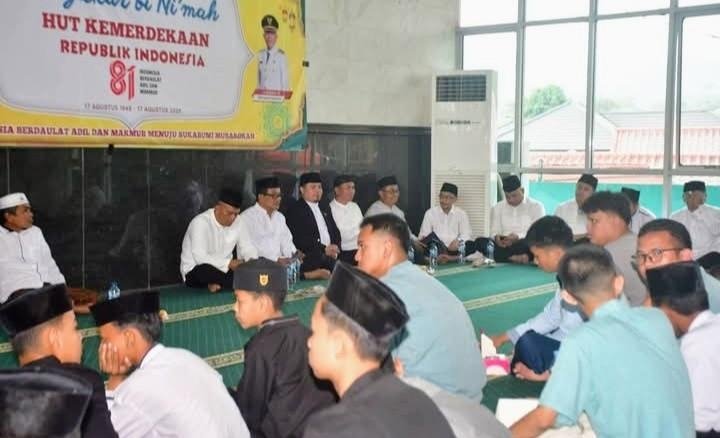 Tasyakur Binikmat Kemerdekaan, Wabup Sukabumi Ajak Masyarakat Perkuat Persatuan