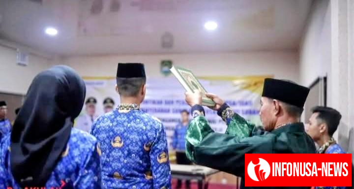 Bupati Subang Reynaldy Putra Andita Lantik 9 PPPK Tahap II & 1 CPNS Lulusan IPDN Menjadi PNS