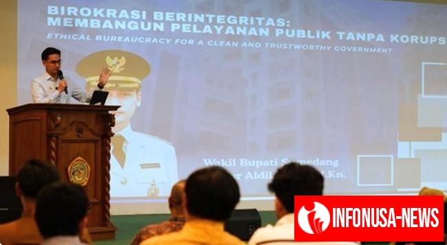 Wakil Bupati Sumedang M Fajar Aldila Berikan Kuliah Umum  di Unikom Bandung, Wabup: Birokrasi Berintregritas Membangun Pelayanan Publik Tanpa Korupsi.
