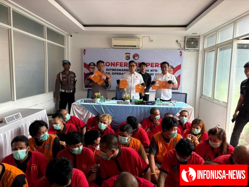 Operasi Antik Rinjani 2025 Rampung, Polda NTB Ungkap 112 Kasus Narkoba