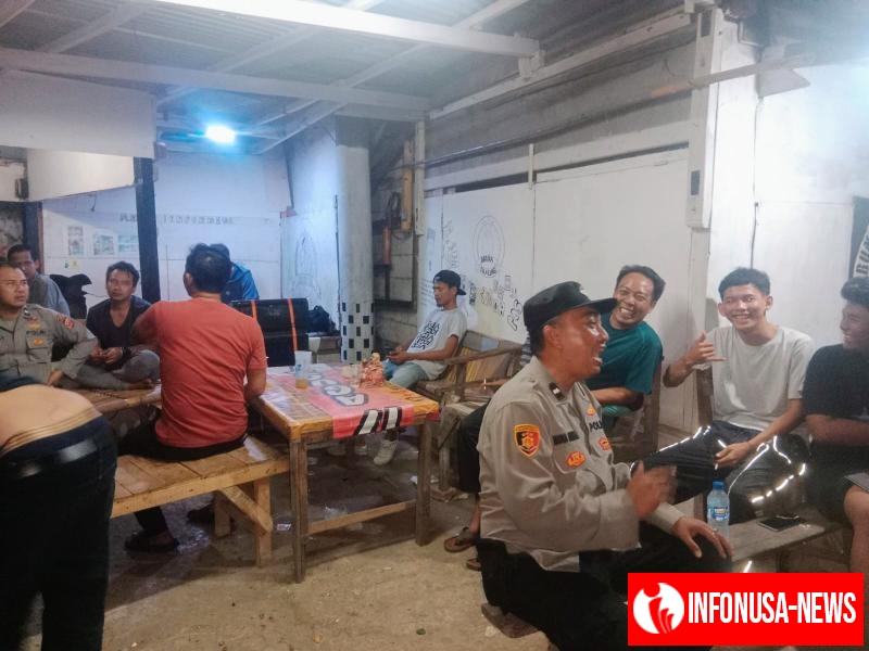Polsek Purwasari Polres Karawang Sambangi Poskamling Apresiasi Masyarakat Yang Melaksanakan Giat Ronda Malam