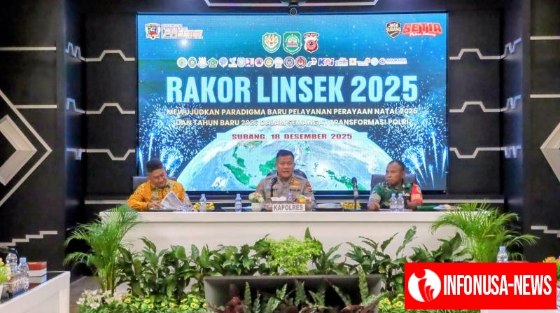 Polres Subang Gelar Rapat Koordinasi Lintas Sektoral Ops Lilin Lodaya 2025, Siap Amankan Natal dan Tahun Baru