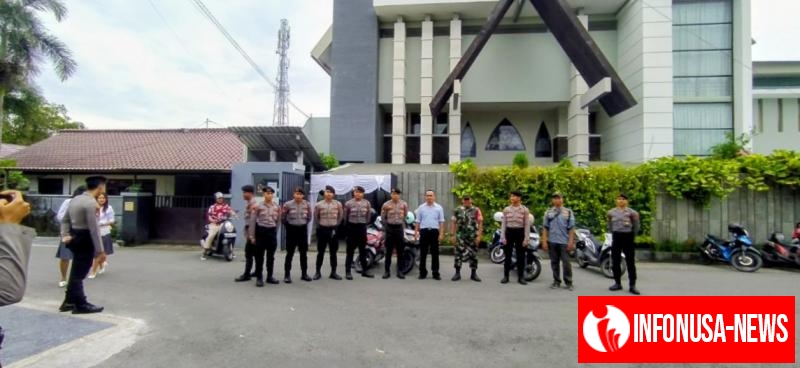 Satgas 2 Preventif Ops Lilin Rinjani 2025 Intensifkan Patroli Gereja di Mataram, Pastikan Ibadah Natal Aman dan Kondusif