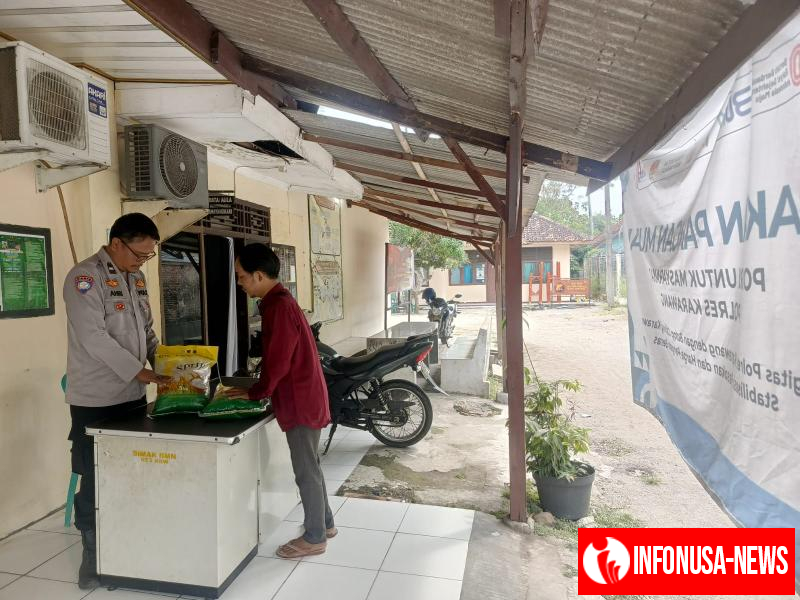 Polsek Tempuran Res Karawang Kembali Gelar Giat SPHP Gerakan Pangan Murah dimapolsek tempuran.