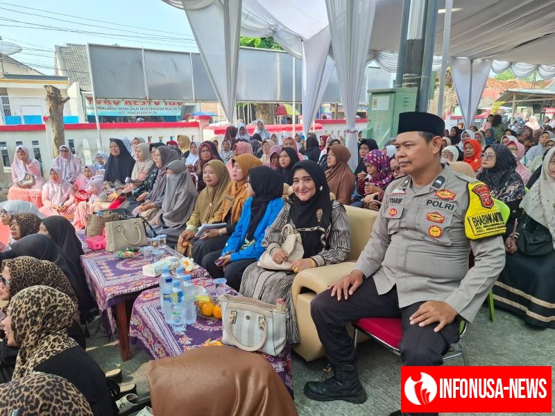 Bhabinkamtibmas Polsek Rengasdengklok Hadiri Peringatan Maulid Nabi Muhammad di Desa Binaan