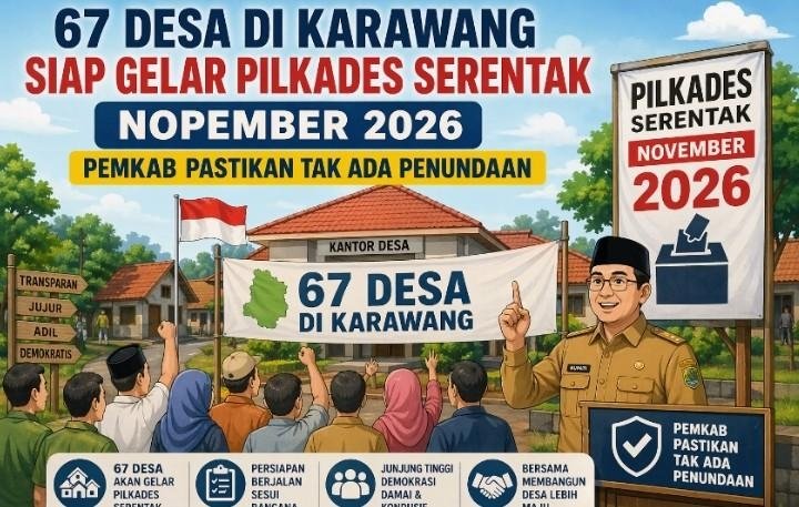 67 Desa di Karawang Siap Gelar Pilkades Serentak Nopember 2026, Pemkab Pastikan Tak Ada Penundaan