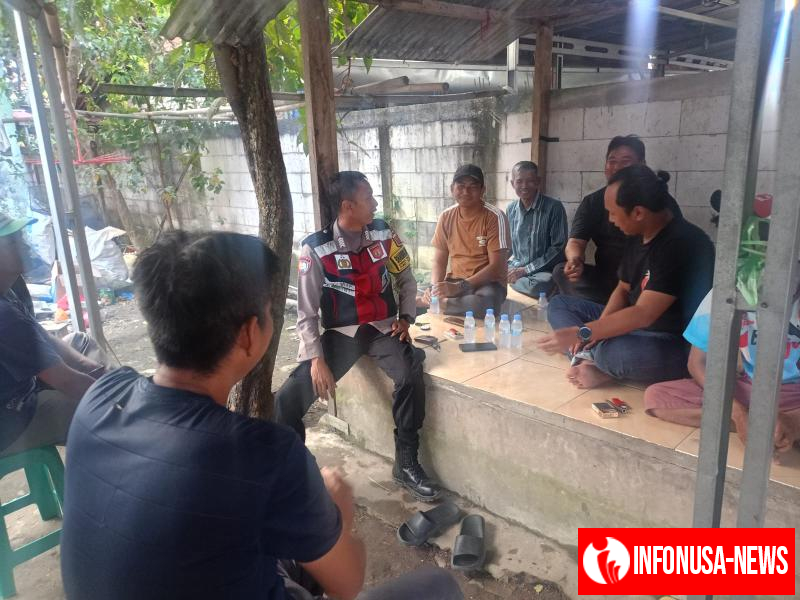 Anggota Polsek Batujaya Ajak Masyarakat untuk Menjaga Kamtibmas di Wilayahnya