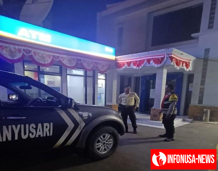Anggota Polsek Banyusari Kunjungi Bank BRI Gempol Patroli Prekat di Malam Hari