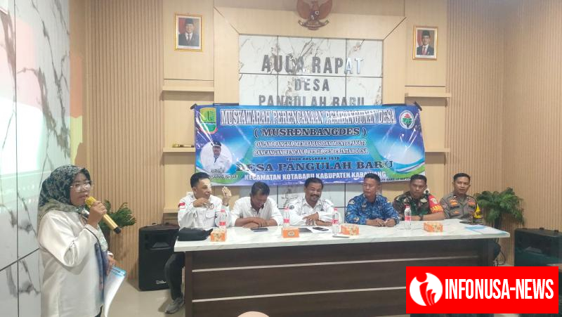 Wujud Sinergi Bhabinkamtibmas Désa Pangulah Baru Hadiri Kegiatannya Musrenbang Desa