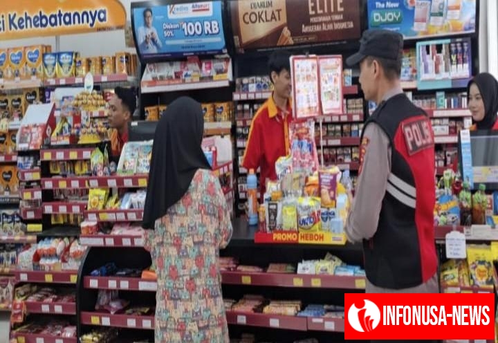 Minimarket di Wilayah Loji Jadi Atensi Patroli Siang Jajaran Personil Polsek Tegalwaru
