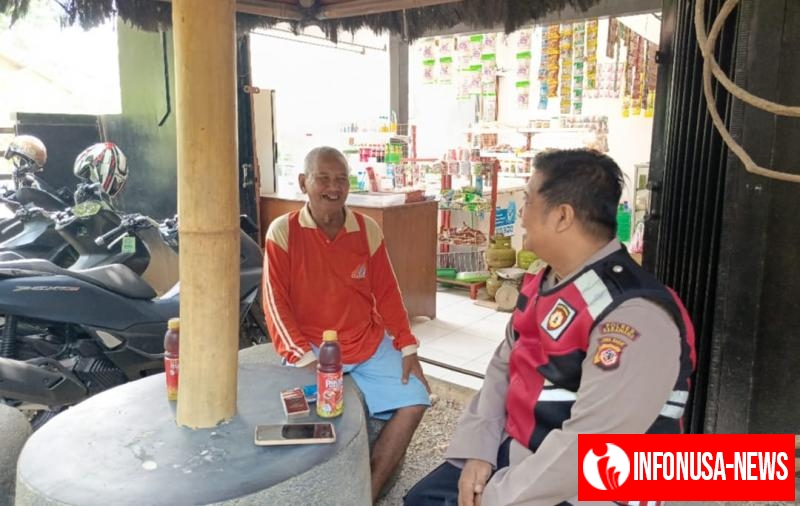 Personil Polsek Tempuran Polres Karawang, Giat Sambang dan berikan himbauan Agar Warga sadar Pentingnya Kamtibmas.