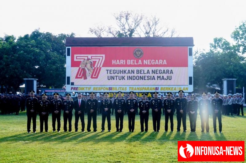 Wakapolda NTB Tekankan Persatuan dan Kesatuan Pada Peringatan Hari Bela Negara ke 77 di Polda NTB