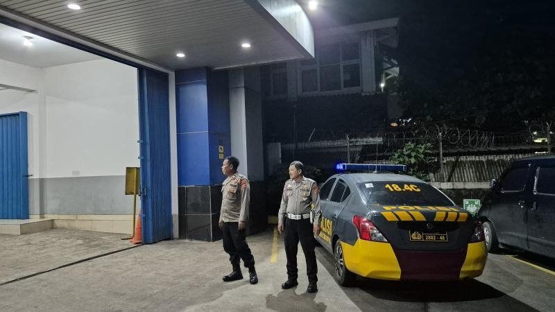 Cegah C3, Patroli Dinihari Polsek Cikampek Pesan Kantibmas Security BCA Cabang Cikampek