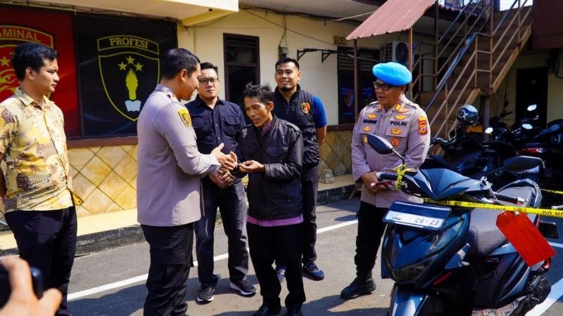 Warga Karawang Bersyukur, Motor Honda Beat yang Dicuri Dikembalikan Polisi
