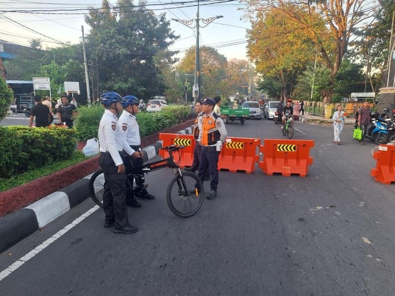 Ditpamobvit Polda NTB Intensifkan Patroli Keamanan Saat CFD Udayana