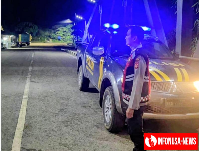 Polsek Pangkalan Laksanakan Patroli Perintis, Cegah Kejahatan Jalanan di Wilayah Perbatasan