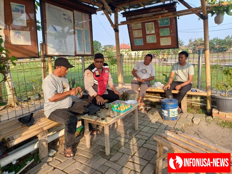 Anggota Polsek Batujaya Antisipasi GU Kamtibmas di Tempat Wisata Candi Jiwa Batujaya