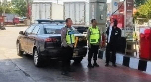 Polsek Jatisari Melaksanakan Patroli KRYD, Sasaran SPBU Balonggandu