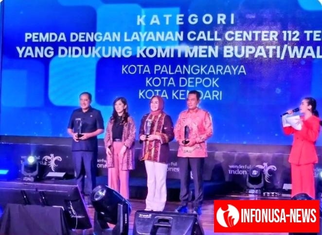 Kota Depok Meraih Penghargaan Dukungan Layanan Call Center 112 Terbaik Tahun 2025 dari Direktorat Jenderal Infrastruktur Digital (DJID) Kementerian Komunikasi dan Digital (Kemenkomdigi), 