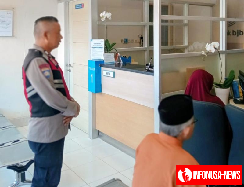 Monitoring Perbankan di Loji dan Beri Pesan Warga Waspada Jadi Atensi Patroli Personil Polsek Tegalwaru