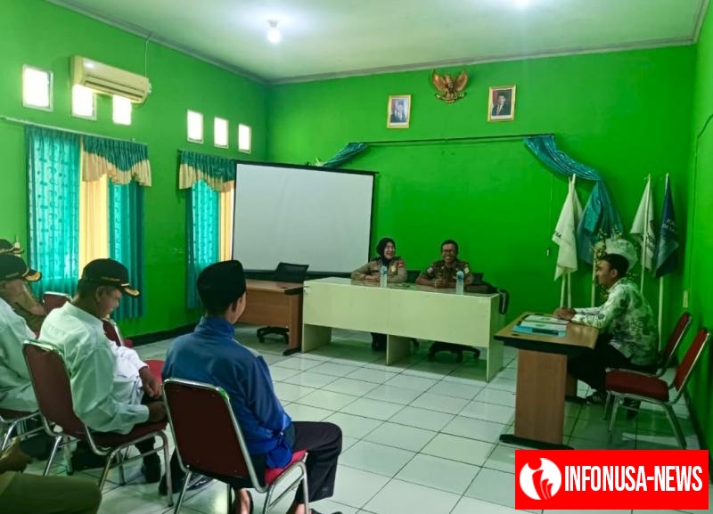 Perkuat Sinergitas, Polsek Rengasdengklok Hadiri Rapat Minggon Desa Kampungsawah