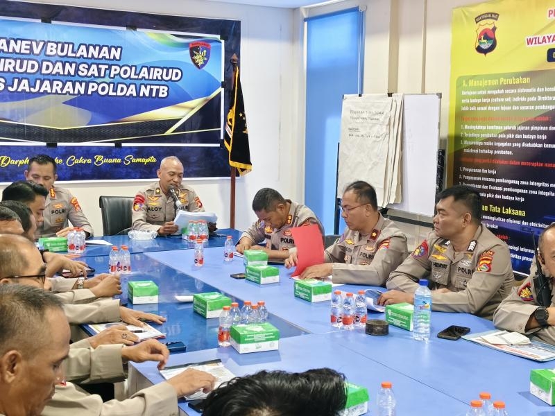 Anev Bulanan Ditpolairud dan Satpolairud Polres Jajaran Polda NTB