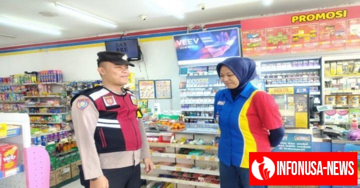 Giat Personil Patroli Perekat Supermarket Indomaret Gempol Guna Antisipasi Kejahatan