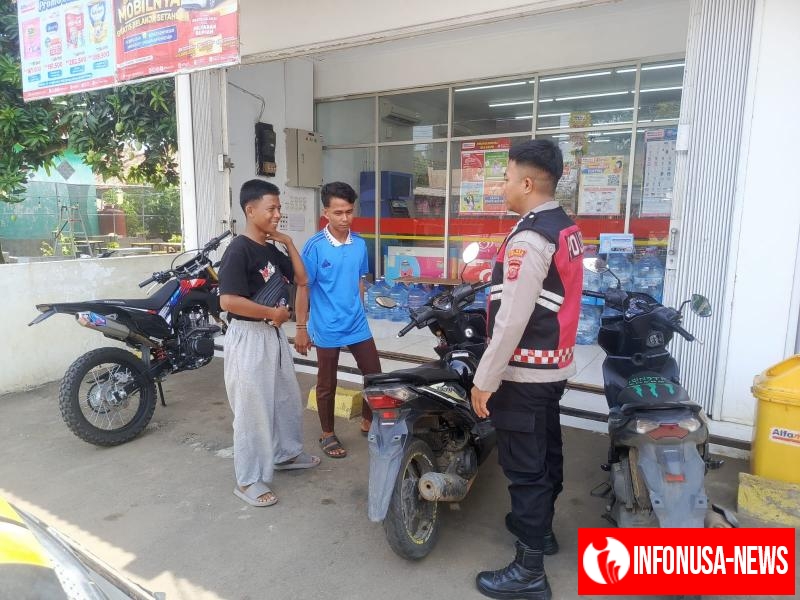 Polisi ingatkan dan himbau petugas parkir,Guna Brantas Habis tindak premanisme di wilayah hukum polsek tempuran.