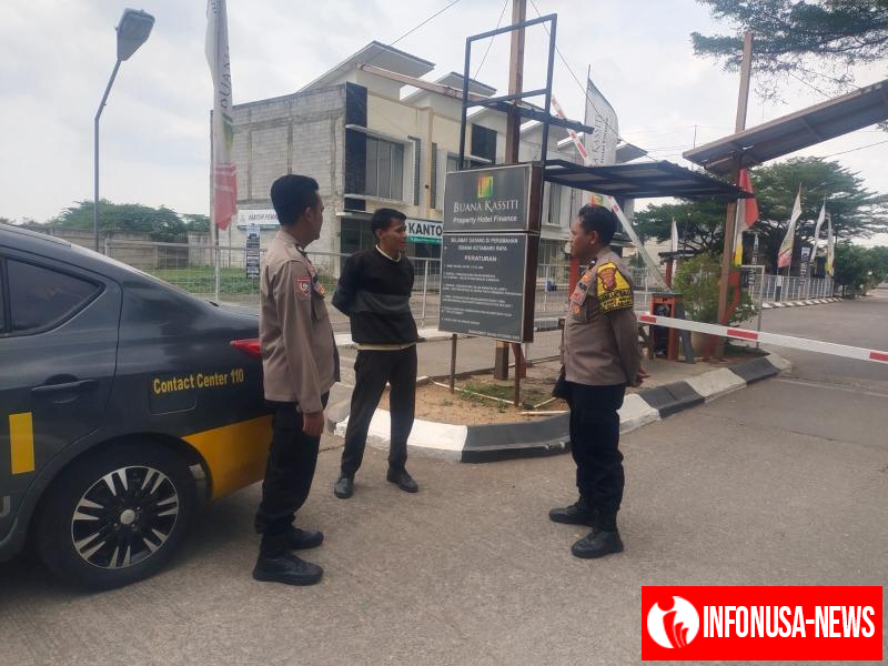 Unit Samapta Polsek Kotabaru Sambangi Perumahan Himbau Satpam