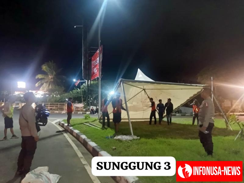 Polda NTB Kawal Pembangunan Pos Pengamanan MotoGP 2025 di Mandalika