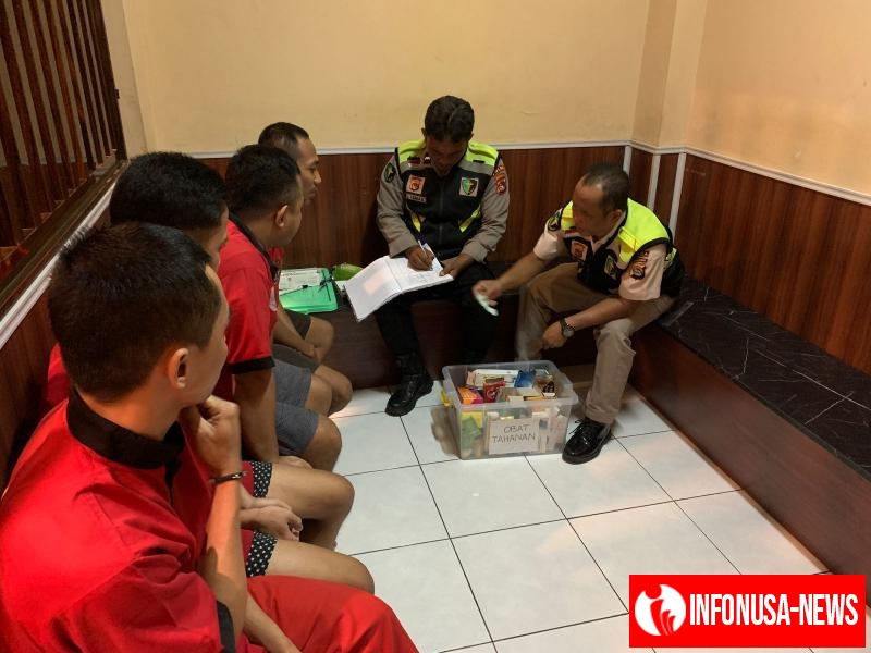 Pastikan Kesehatan Tahanan Terjaga, Biddokkes Polda NTB Gelar Pemeriksaan Rutin di Tahti