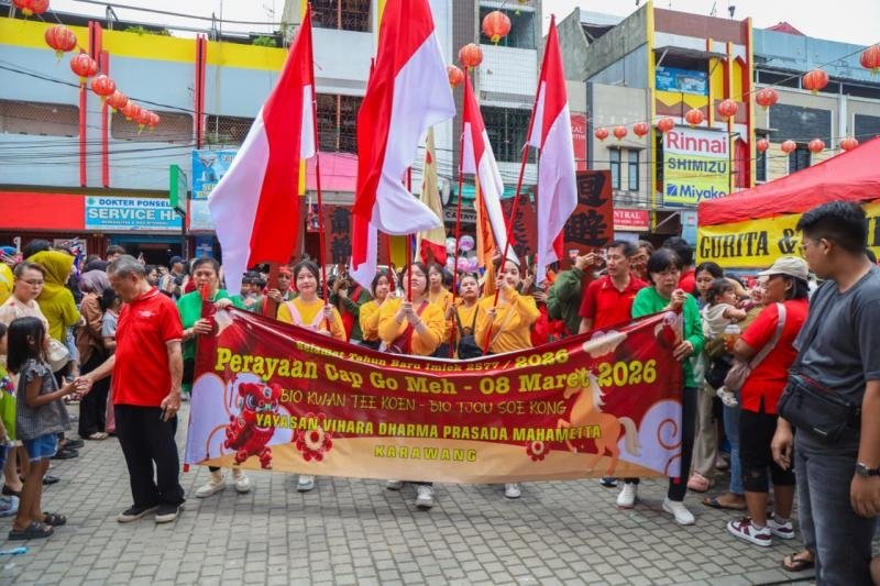 Cap Go Meh 2577/2026 di Karawang Berlangsung Meriah dan Aman