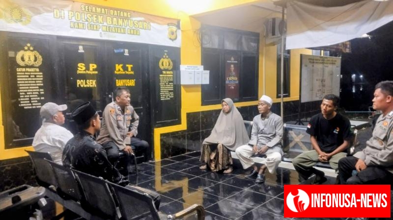 Aiptu Deni & Bripka Satim Bhabinkamtibmas Ikut Serta Dalam Giat Ronda Bersama Warga
