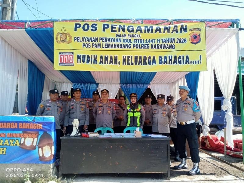 Pengamanan Ketupat Lodaya 2026, Polres Karawang Siagakan Personil
