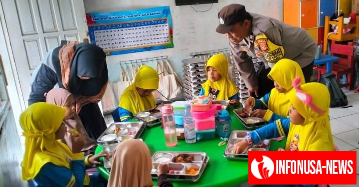 Bhabinkamtibmas Desa Anggadita Polsek Klari Peduli Dunia Pendidikan