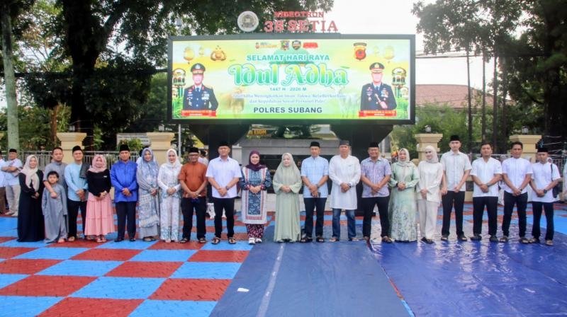 Polres Subang Gelar Sholat Idul Adha 1447 H, Pererat Kebersamaan dan Nilai Keikhlasan